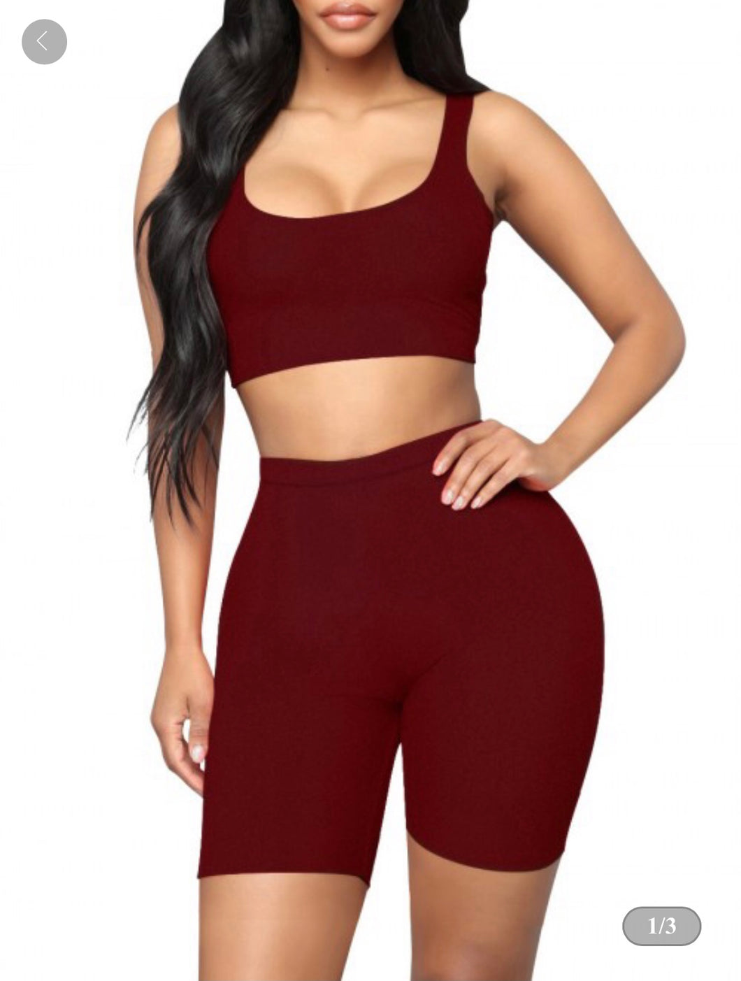 She Ready Active Wear 2 Piece Set Available in Black, Blue, or Burgandy